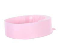 Garneck Single-layer Rectangular Manicure Soak Bowl for Nail Care Pink Plastic Nail Soaking Tray Fits One Hand and Five a Time for Home Use and Art Design