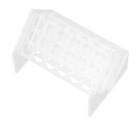 Garneck Slant Test Tube Rack 18 Well Acrylic Laboratory Tube Holder Easy Access Spacesaving for Chemistry Experiments