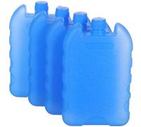 Garneck Slim Ice Packs Lunch Blocks: Reusable Hard Flat Cooler Freezer Boxes Freeze Quick Bricks for Air Conditioner Fan Beach (4pcs)