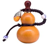 Garneck Small Gourd Bottle 150ml Creative Carry Flask for Home Decor | Natural Gourd, Hollow Form, Hanging Design, Comfortable Surface, Hotels and Restaurants Use, 150ml Size