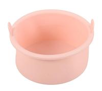 Garneck Small Wax Pot 500cc Heat-resistant Silicone Waxing Bowl with Smooth Surface Pink Reusable Liner for Warmer for Salon and Home Use