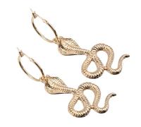 Garneck Snakelike Pendant Earrings for Women Vintage Dangle Ear Decoration Unique Long Snake Occasions for Girlfriends Sisters and Moms