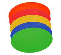 Garneck Soccer Training Marker Soccer Sign Disc 5Pcs Flat Field Cones for Agility Footwork Sturdy Plastic Sport Ground Marking Discs for Football Rugby Coaching Drills