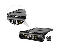Garneck Solar Powered Tire Pressure Monitor System Tpms with High Precision Pressure and Temperature Display USB Rechargeable Energy Saving