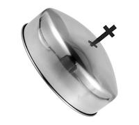 Garneck Stainless Steel Chafing Dish Lid for Communion Tray Hygienic Spillproof Religious Cup Cover with Handle Holy Bread Plate Lid for Church Worship and Festive Occasions