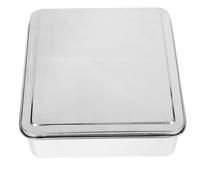 Garneck Stainless Steel Covered Cake Pan 9x13 - Baking Pan with Metal Lid for Cakes - Brownies and Desserts Ideal for Home Baking and Food Storage