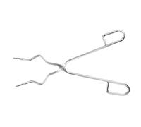 Garneck Stainless Steel Crucible Clamp Laboratory Accessory Beaker Clamp Lightweight Practical Tool for Safe Experimental Utensil Handling in Home and Lab Use