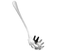 Garneck Stainless Steel Spaghetti Server Noodle Spoon for Pasta and Noodles Non Stick Friendly with Rounded Edges Kitchen Grabber for Easy Scooping and Serving Smooth Surface for Quick