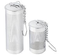 Garneck Stainless Steel Tea Infusers 2Pcs Loose Leaf Tea Strainers Filters for Home and Office Brewing