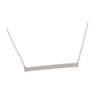 Garneck Stainless Steel Women Neck Chain Simple Chic Clavicle Pendant Necklace Stylish Creative Jewelry for Party Wedding Prom