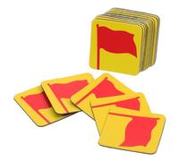Garneck Stickers for Refrigerator Decorative Blackboard and Use Decorations 20pcs Magnetic Flag Shape for Multipurpose Rubber Magnets Fridge Washing Machine