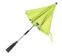 Garneck Stroller Clip-on Umbrella Stroller Clip-on Umbrella UV Protection Bendable Handle Silver Plasters Fabric Steel Adjustable Clamp for Riding on Sunny Days