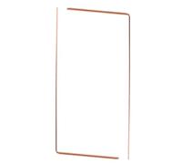 Garneck Sturdy Copper Divining Rods 2Pcs Single-Head Flat Bead Metal Dowsing Tools for Outdoor Water Divination and Home Use