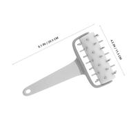 Garneck Sturdy Pizza Dough Docker Roller with Spikes for Baking Dough Cookies Bread Nonstick Clean Pastry Tool for Consistent Docking Performance in Home Kitchens