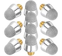 Garneck Stylus Pen Replacement Tips 10pcs 6.4mm with Silver Fiber Cloth and Aluminium Alloy External Thread M5 Improving Sensitivity and Easy for Capacitive Touch Screen Devices