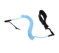 Garneck Surfboard Leash Paddle Board Foot Rope Coiled Tpu Wrist Strap Universal Compatibility Prevents Accidental Loss Blue for Water Adventures and Surfing