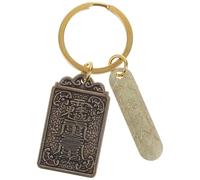 Garneck Taisui Keychain Pendant 2024 Year of the Dragon Brass Amulet Key Ring Wealth Charm, Chinese Style Hanging Key Chain Ornament for Bag and Purse Decoration