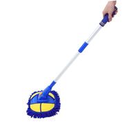Garneck Telescopic Car Wash Mop with Soft Brush Head Ergonomic Extendable Handle for Scratch Vehicle Cleaning Durable and Flexible Design for Cars Suvs Trucks Easy Storage and Quick Drying
