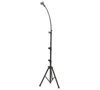 Garneck Telescopic Floor Microphone Stand Adjustable Extendable Mic Stand for Recording Studio Live Performance Home Studio