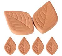 Garneck Terracotta Keeper for Food Storage Containers 6pcs Leaf Shape Sugar Saver Reusable Softener Keeps Brown Soft the Go