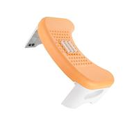 Garneck Thickened Non-Slip Toilet Footstool and Potty Stool for Boys and Girls, Orange and White Foldable Bathroom Step Stool for Home and Pregnancy Support