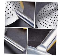 Garneck Thickened Stainless Steel Frying Oil Strainer Mesh Colander Spoon with Long Heat-Resistant Handle for Quick Separation of Hot Oil and Boiling Water Kitchen Tool for French Fries