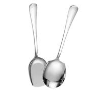 Garneck Thickened Stainless Steel Serving Spoons Buffet Utensils with Smooth Edges Comfortable Grip Portion Control Spoons for Home Restaurant Cooking
