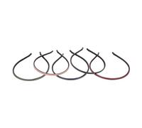 Garneck Thin Leather Covered Headbands Simple Solid Colour Headbands for Women 5pcs to Hold and Fix Hair Tightly, Hair Accessories for Concerts and Parties