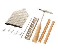Garneck Thumb Piano DIY Accessories Set Kalimba Keys Replacement Kit 17 Keys Wood and Metal Components Easy to Assemble without Burr and DIY Enthusiasts