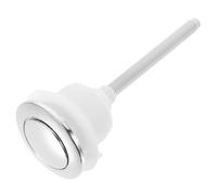 Garneck Toilet Button Replacement Single Push Toilet Tank Button with Water-Saving Abs Material and Silver Finish Easy to Install for Home Bathrooms Random Color