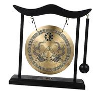 Garneck Traditional Chinese Gong Ornament Vintage Gong Table Meditation Quality Material