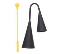 Garneck Traditional Latin Double Trumpet Percussion Bell with Wooden Striker Two Tone Instrument for Concerts School Performances and Family Gatherings Compact Design for Beginners and
