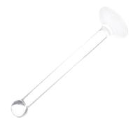 Garneck Transparent Faux Crystal Laboratory Pestle Flat Bottom Grinding Rod for Manual Grinding of Pigments Minerals and Paints Non-slip Multipurpose Tool for Pharmacy and Home Use