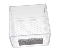 Garneck Transparent Plastic Drawer Storage Box with Multiple Compartments Partition Storage Container for Cosmetics Kitchen Utensils and Jewelry Organizer Fits Vanity Bathroom and Office