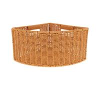 Garneck Triangular Plastic Corner Storage Basket with Fan Shaped Design for Kitchen and Bedroom, Space Optimization and Effortless Cleaning, Modern Home Aesthetic Storage Organizer