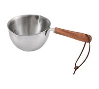 Garneck Turkish Coffee Pot Pour Oil Pot Stainless Steel Sauce Pan for Melting and Heating Silver for Baking and Restaurants