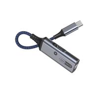 Garneck Type-C 2-in-1 Charging and Audio Adapter Cable 3.5mm Headphone Jack, USB-C Earphone Adapter for Laptop and Mobile Phone, Supports Live Streaming, Gaming, and Voice Calls