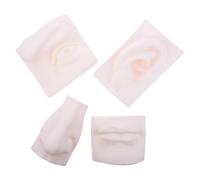 Garneck Unbreakable Pvc Flexible Sensory Organ Sculpture Set 4pcs for Sketch Art Practice, Students’ Teaching Aids and Home Decorative Drawing Model for Anatomy Study