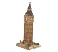 Garneck Unique Resin Big Figurine London Clock Tower Model Decorative Craft Ornament for Home Desktop Display Vintage Style Gift for Friends and Family