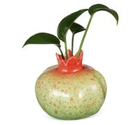 Garneck Vase Versatile Use as A Unique Home Decor Vase with Smooth and Glossy Texture Pomegranate Ceramic Small Decorative Fruit-shaped Planter Or Thank-you for Living Room Or Office