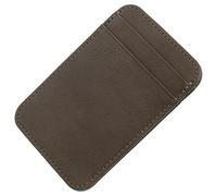 Garneck Vertical Mini Card Holder Pu Wallet Business Multi-Slot Card Case for Driving License and Id, Slim Dark Grey Cover for Travel and Outdoor Use