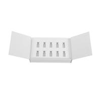 Garneck Vial Storage Box with Double-door 3ml Multi-slot Glass Sample Vial Holder 10-compartment Lab Bottle Organizer Case for Medical, Insulin and Travel Use