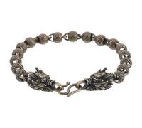 Garneck Vintage Dragon Head Copper Bracelet for Men and Women Unique Unisex Jewelry Durable Pure Copper Chain for Everyday Wear and Gifting Intricate Craftsmanship and Timeless Style
