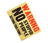 Garneck Vintage Iron Caution Sign for Private Property Backyard Garden Warning Plaque Metal Wall Decor for Outdoor Fence Safety