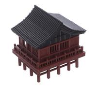 Garneck Vintage Japanese Garden Pavilion Miniature Ornament for Aquarium and Zen Garden Compact Fish Tank Decoration with Timeless Architectural Design for Home Office Desk and Terrarium