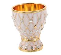 Garneck Vintage Shatterproof European Style Wine Cup with Rhinestone Inlay Retro Antique Goblet for Cocktails Whiskey Drinkware for Home Bar and Parties