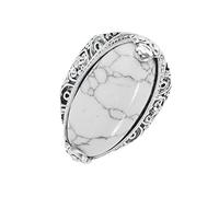 Garneck Vintage Turquoise Women Ring Retro Creative Finger Ring for Daily Wear Party Gift Elegant Bohemian Style Jewelry with Bright Color and Fine Craftsmanship
