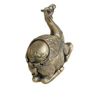 Garneck Vintage Windproof Metal Ashtray Camel Shaped Lid Ashtray Holder Container for Home Office Bar
