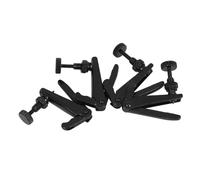 Garneck Violin String Adjuster 4pcs Universal 3/4-4/4 Black Brass Violin Tuning Tools Easy Install Replacement Parts for Beginners