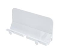 Garneck Wall-mounted Phone Charging Bracket with Storage Rack, White Long Version Cellphone Holder for Remote Controls and Tablets, Wall Storage Stand for Home Office Entertainment